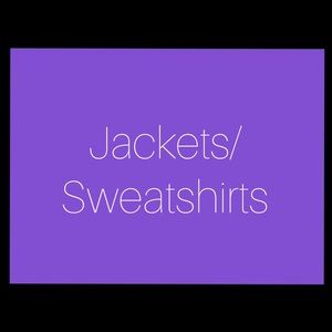 Jackets, coats, sweatshirts
